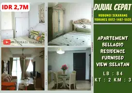 Apartemen Bellagio Residence Cantik Furnis View Selatan