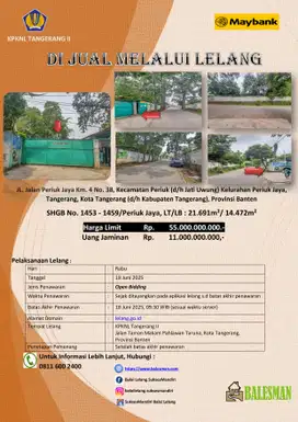 DIJUAL MELALUI LELANG WILAYAH BANTEN