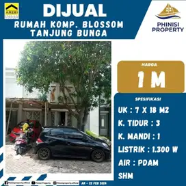 DIJUAL RUMAH DI PERUMAHAN BLOSSOM TANJUNG BUNGA