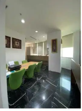 SEWA KANTOR DI JAKARTA GKM GREEN TOWER 189M2 FURNISH 170K NEGOO