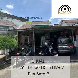 Dijual rumah puri beta 2 sisp hui
