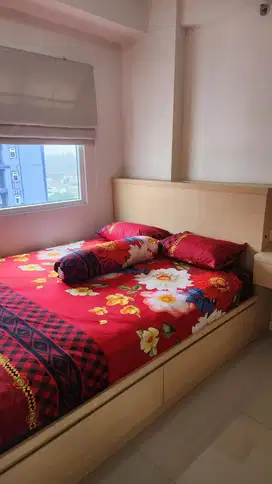 DISEWAKAN APARTEMEN GREEN PRAMUKA 2 BEDROOM FULL FURNISH ORCHID MALL