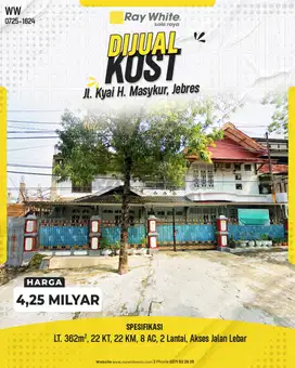 Kost Besar Potensial di Jl. Kyai H. Masykur, Jebres, Solo