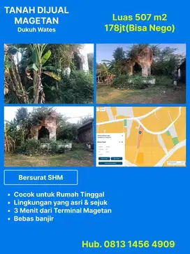 Dijual cepat! Tanah Strategis Milik Sendiri - Harga Nego