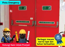 Pintu Emergency Dua dan satu Pintu Berkualitas Harga Promosi