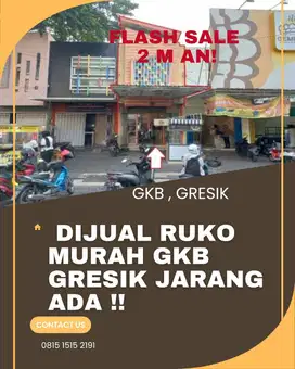 RUKO 2 M-an GKB GRESIK PALING MURAH !! JARANG ADA JL.KALIMANTAN SHM