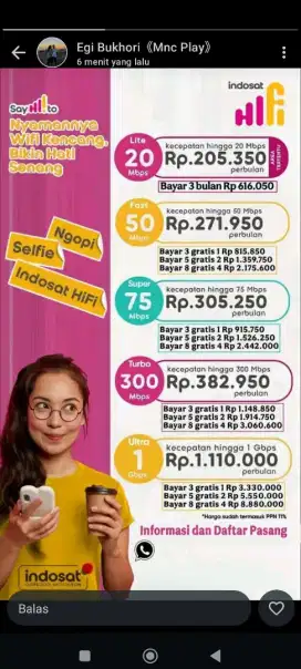 Wifi murah unlimited