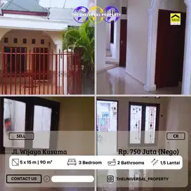 Dijual Rumah Minimalis 1,5 Lantai Poros Wijaya Kusuma Strategis CR