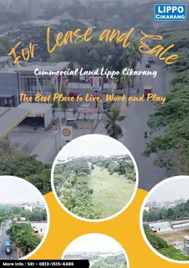 DISEWAKAN TANAH COMMERCIAL JALAN UTAMA LIPPO CIKARANG NEGO SAMPAI DEAL