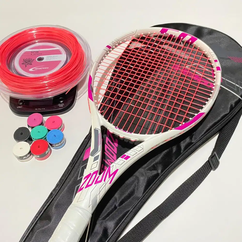 RAKET TENIS EBOX ZOOM 50 FULLSET SIAP PAKAI FREE GRIP