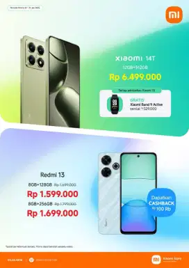 Redmi 13X 8/256 Ready Stok Warna Lengkap