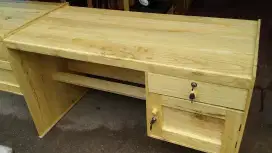 meja kerja kayu sungkai
