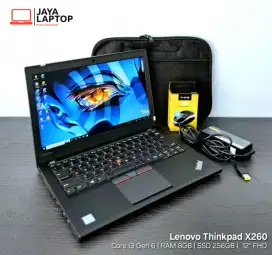 Lenovo Thinkpad X260 Core i3 RAM 8GB SSD 256GB Laptop Second Bekas