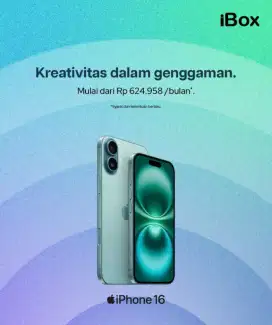 Promo Iphone 16 series Bunga 0% Fre 2x cicilan