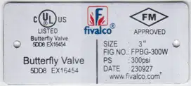 CETAK NAME PLATE ALUMINIUM
