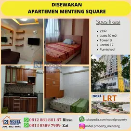 Sewa Apartemen Menteng Square 2BR Furnished Tower B Lantai 17