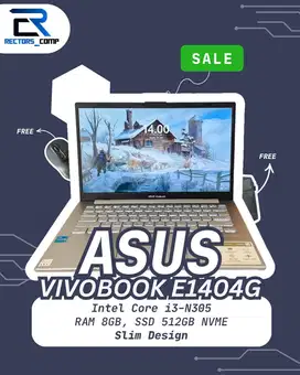 ASUS Vivobook E1404G - Intel core i3 N305, 8GB RAM