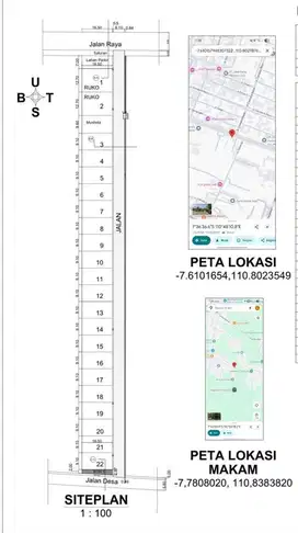 tanah kavling solobaru luas 150m dalam perumahan mewah