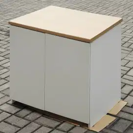 Lemari Meja Dapur Bawah 2 Pintu dengan 2 Susun Ruang Dan Meja Atas