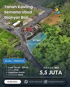 Dijual tanah kavling semana ubud gianyar bali