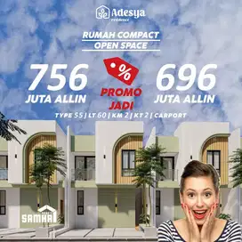 Rumah baru murah aesthetic dekat margahayu, summarecon one gate