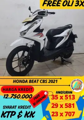 HONDA BEAT CBS 2021 BISA CASH DAN KREDIT
