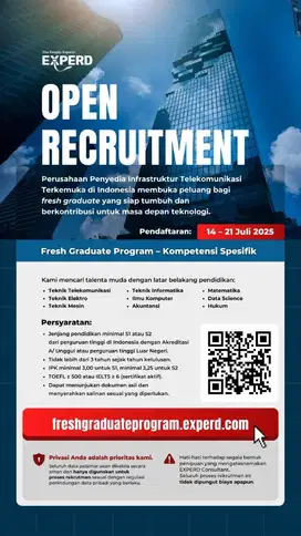 Fresh Graduate Program