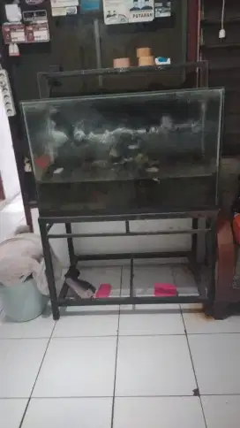 DIJUAL AQUARIUM+MESIN