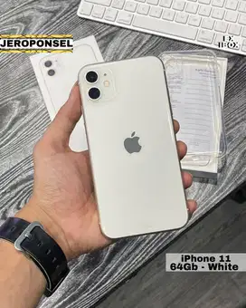 IPHONE 11 64GB WHITE IBOX FULL ORIGINAL GARANSI LIKE A NEW