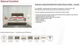 Romance Spring Bed Natural Comfort (Kasur Only) -  Second