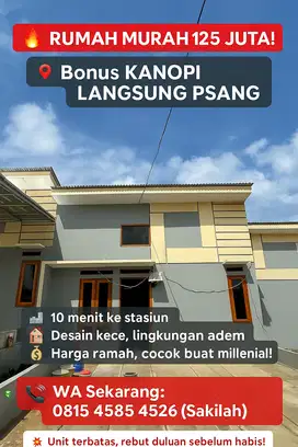 Desain kece, lingkungan adem Harga ramah, cocok buat milenial!
