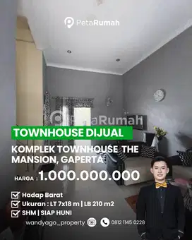 Di Jual Townhouse Komplek The Mansion Gaperta