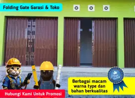 Pintu Garasi dan Toko Folding Gate Berkualitas Harga Promosi