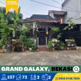 Rumah dijual Murah 1,5Lt. Grand Galaxy Bekasi dekat Pintu Tol Becakayu