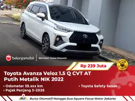 [ PAJAK PANJANG ] Toyota Avanza Veloz 1.5 Q CVT TSS AT Putih 2022/2023