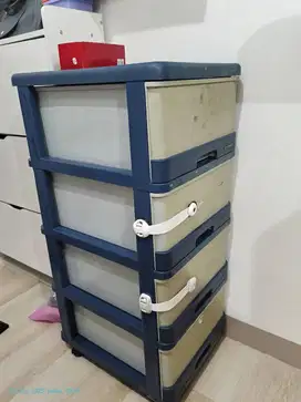 Lemari biru 4 tingkat