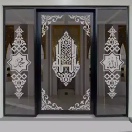 Etsa kaca berbagai motif