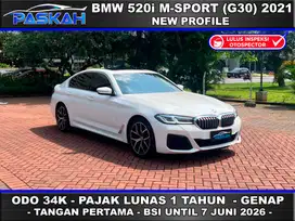 Genap Pajak=JUL-2026 Bunga=4,7% BMW 520i M Sport New Profile G30 2021