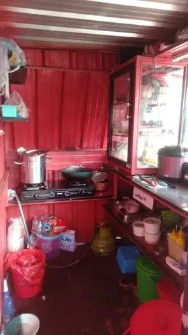 kontener Kedai Portable di jual cepat