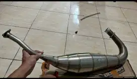 Knalpot Ninja R/SS merk RS1 Stainles