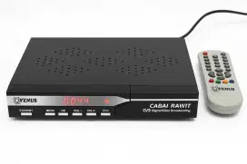 Receiver Venus Cabai Rawit DVB Digital ada Remote - Kondisi Nyala