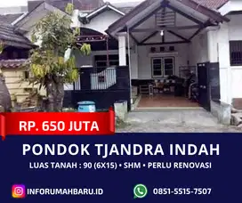 PONDOK TJANDRA MURAH ‼️ Rumah Hadap Timur dekat Tol Tambaksumur