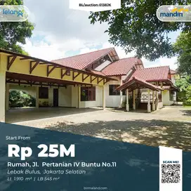 Rumah Dijual, Jl. Pertanian, Lebak Bulus, Cilandak, Jakarta Selatan