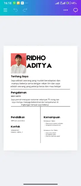 info kerja daerah jakarta barat