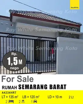 DIJUAL RUMAH DI SEMARANG BARAT A4234