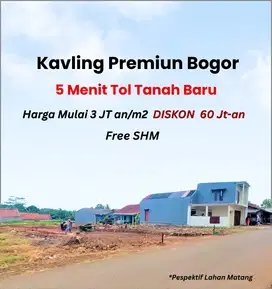 Promo Kavling Murah Bogor Cimahpar– Lokasi Dekat Tol Tanah Baru, SHM R
