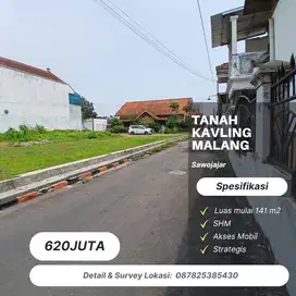 Tanah Kavling Strategis Sawojajar Malang, Dekat Stasiun Kota Malang