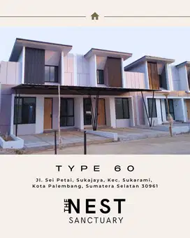 Rumah Type 60 The Nest Sanctuary Palembang, Dekat Dengan Bandara