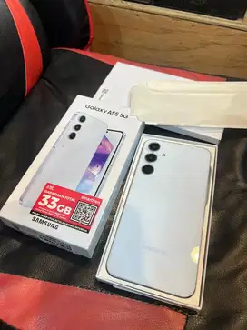 samsung A55 5G 8/255 fullset no minus garansi masih on