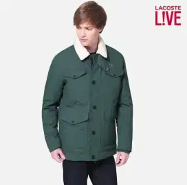 Jaket Parka Military LACOSTE LIVE green mint colour original